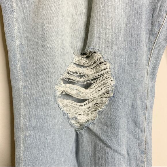 NEW Good American Good Cuts Slim Boyfriend Jeans (Sz 24) High Rise Crop Blue011 - Picture 8 of 15